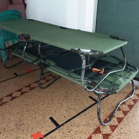 #####] Velbed / Ranjang / Tempat Tidur Besi Lipat Dua Model TNI