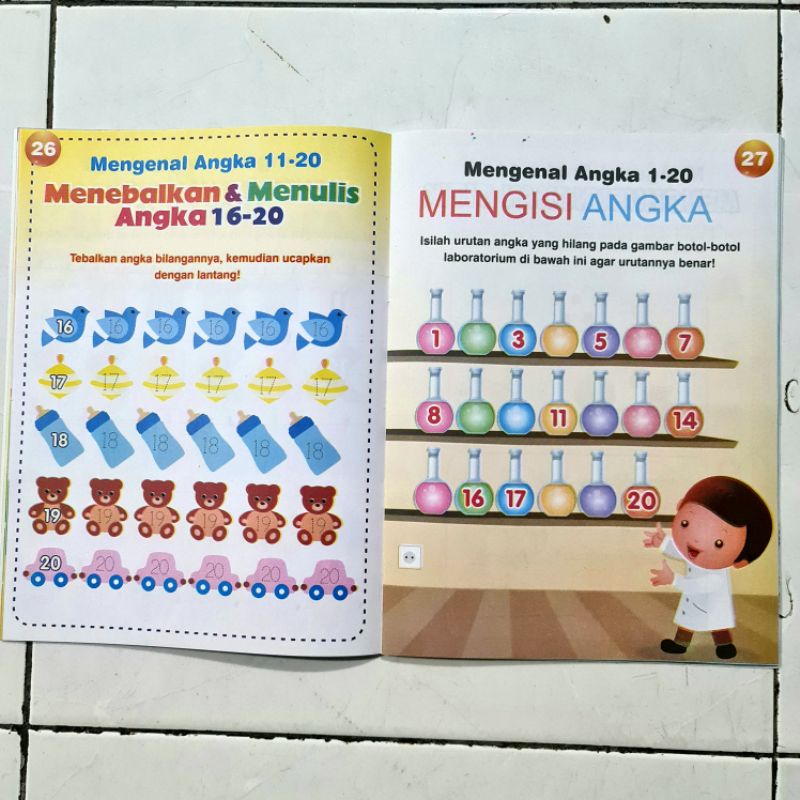 BUKU ANAK PAUD DAN TK MATEMATIKA CERIA FULL COLOUR