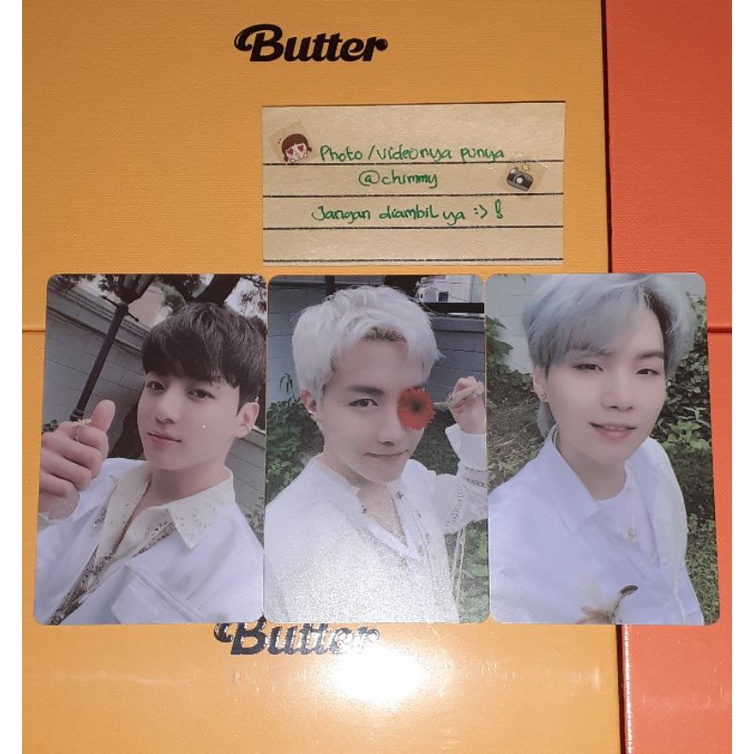 [READY STOCK] OFFICIAL PHOTOCARD LUCKY DRAW PWS/M2U& PC ALBUM JIN BTS BUTTER SUGA/JHOPE/JK