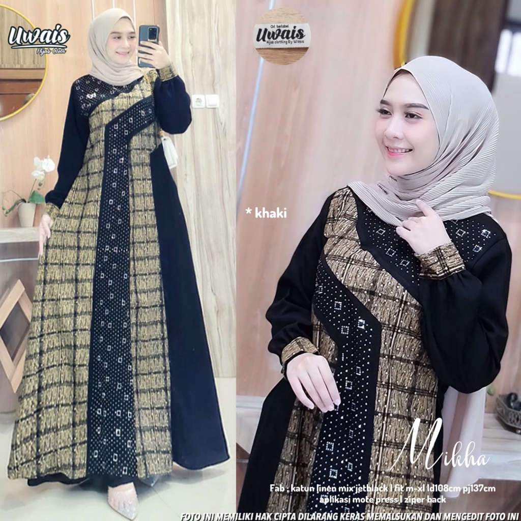 MIKHA GAMIS UWAIS ORIGINAL TERBARU Gamis Remaja Terbaru Premium Jumbo