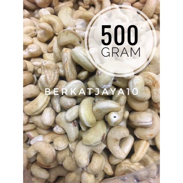 Murah Kacang Mede Mete Mentah Utuh Super 500 Gram