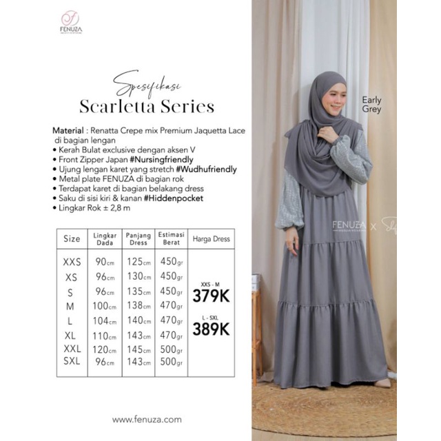 Scarletta Dress by Fenuza (Dress only)