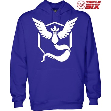 Jaket Hoodie - Pokemon GO : Team Mystic - BLUE