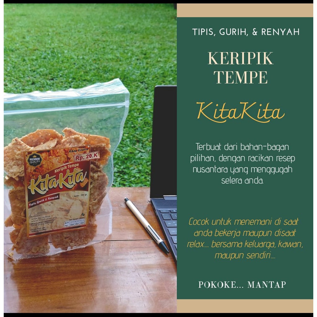 

Keripik Tempe Millenial 90 Gram