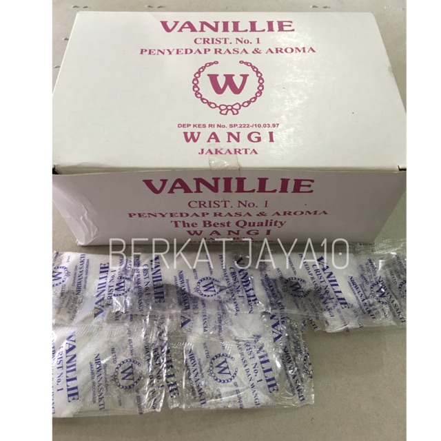 Vanillie W vanila vanili sachet (1 pak) isi 100 sachet