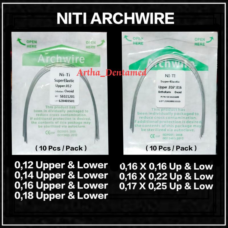 NITI WIRE SUPER ELASTIC KAWAT ORTHO BEHEL DENTAL