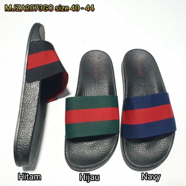sandal jelly sendal Dijual kain MJZA2073GC Limited barabara karet pria slop import