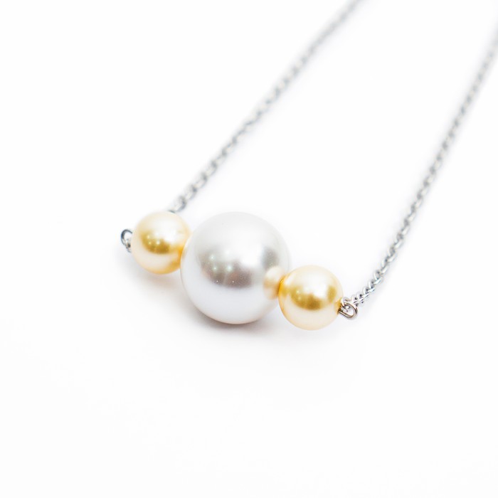 Perhiasan Kalung Mutiara Swarovski Mherl Pearl Necklace by AR Hestia