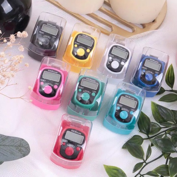 ☛TK☚ R487 Tasbih Digital LED / Tally Counter LED Lampu Free Kotak Dzikir Digital Counter Box Mika Miniatur Arab Sholat / Digital Counter LED