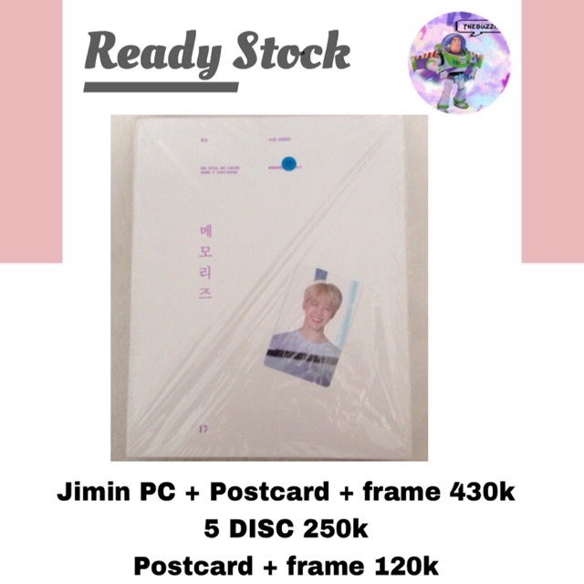 BTS Memories 2017 Jimin photocard