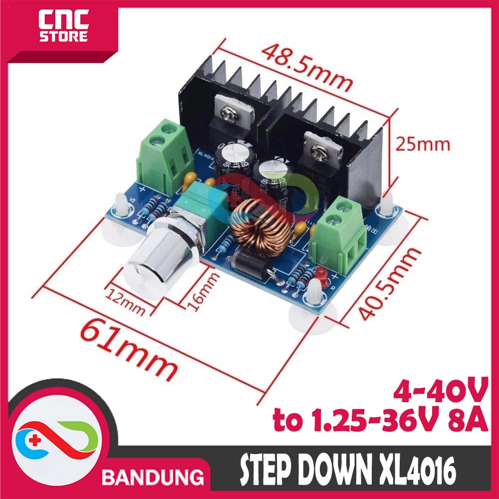 DC-DC STEP-DOWN MODULE XH-M401 XL4016E1 HIGH-POWER DC VOLTAGE 8A