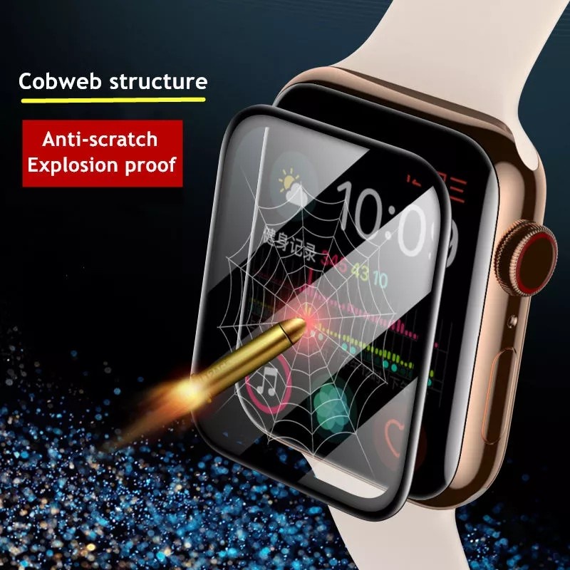 Screen Protector Apple watch 7 Soft Glass No Break Easy Install HD