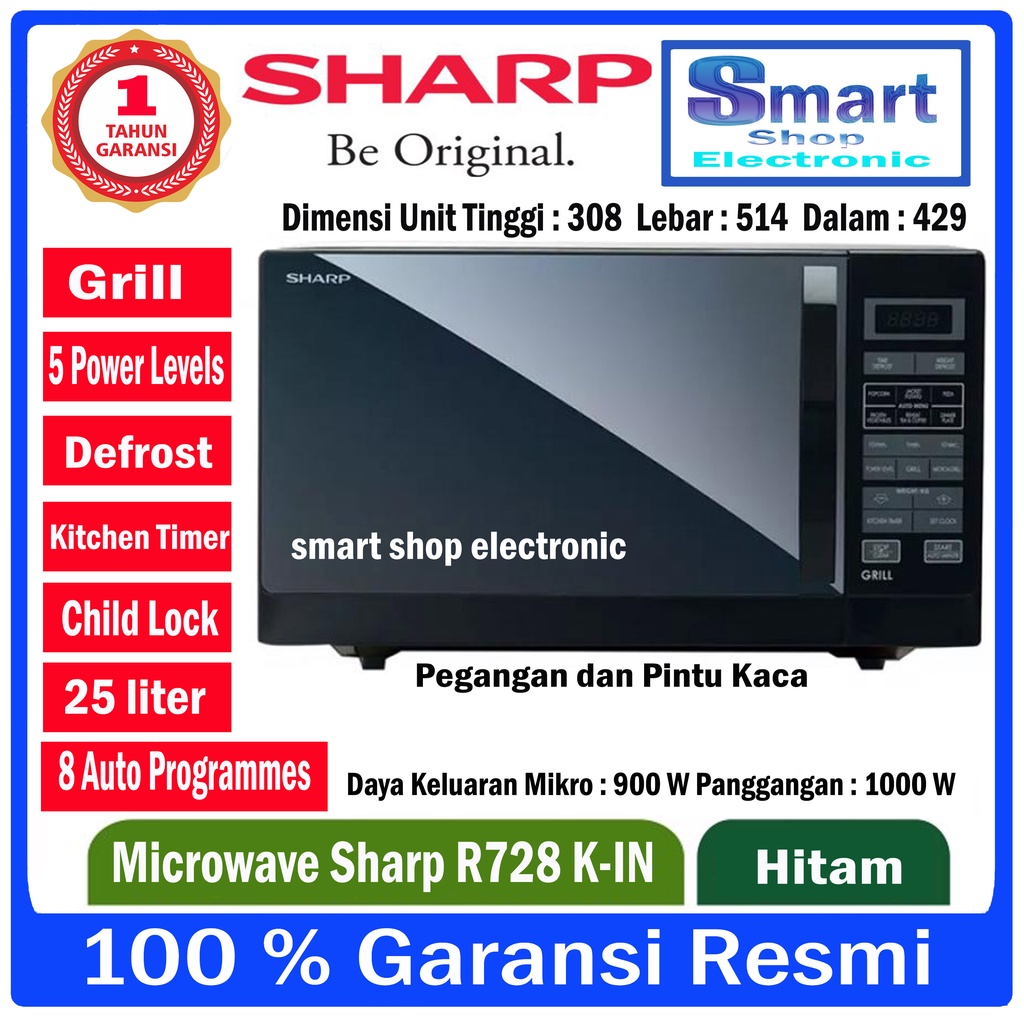 Microwave sharp R-728 K-IN 25 Liter / Sharp microwave Grill R-728 kin / Sharp microwave
