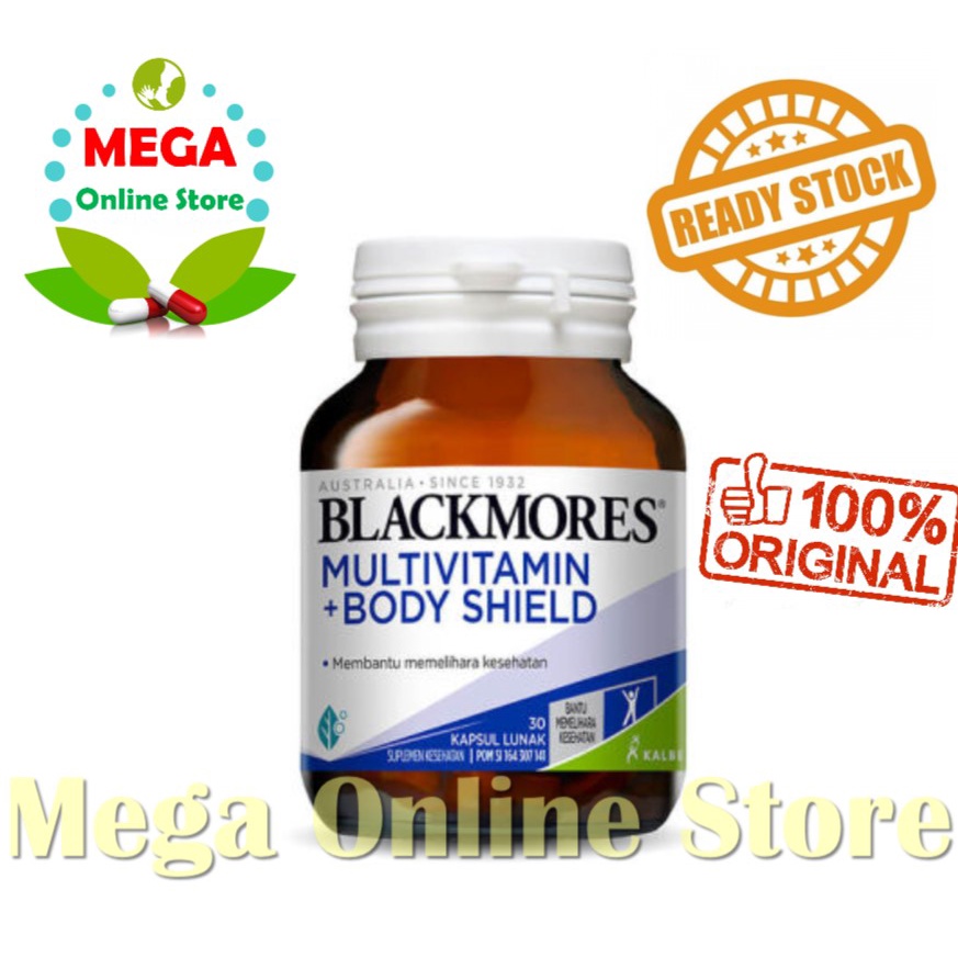 BPOM Blackmores Multivitamin + Body Shield 30 Kapsul Lunak