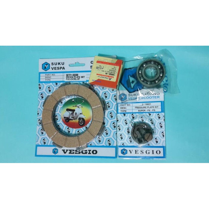 Kampas Kopling Set Laher Set Vespa siap pasang