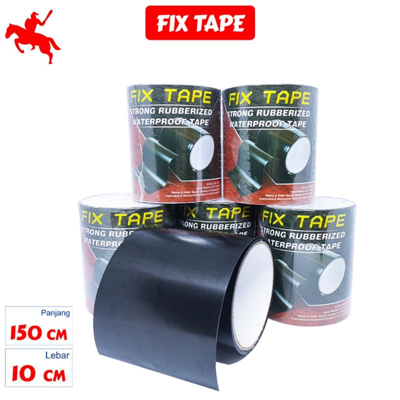 FIX TAPE ISOLASI AJAIB KSATRIA WATERPROOF TAPE LAKBAN WATERPROOF SUPER ANTI AIR lakban anti bocor