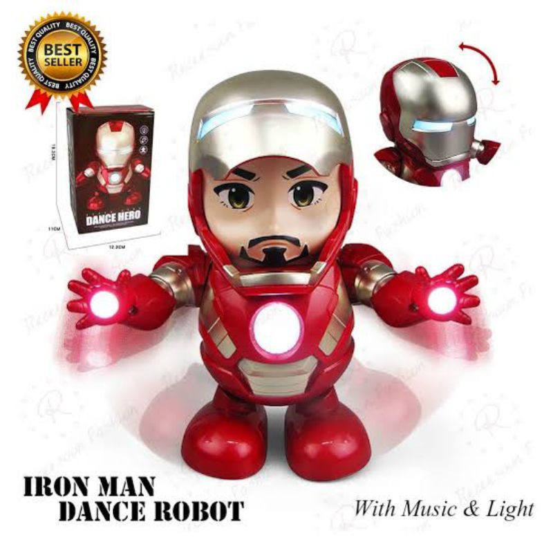 mainan iron man dance goyang