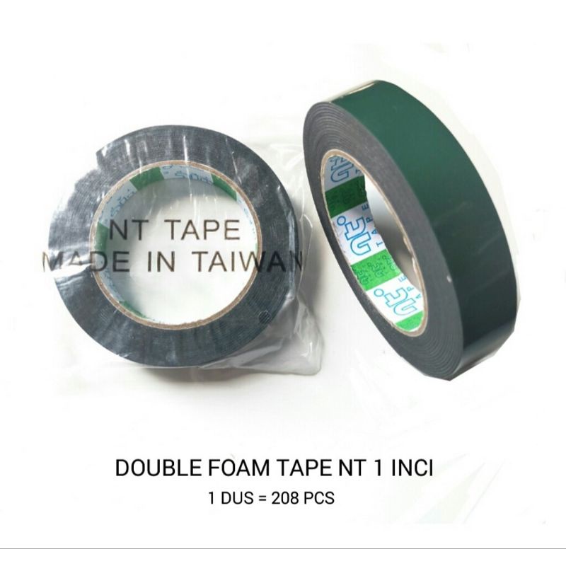 

ISOLASI BOLAK BALIK HIJAU MERK NT / DOUBLE TAPE NT TAIWAN DOUBLE TAPE HIJAU