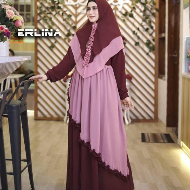 Erlina syari / baju syari / baju wanita