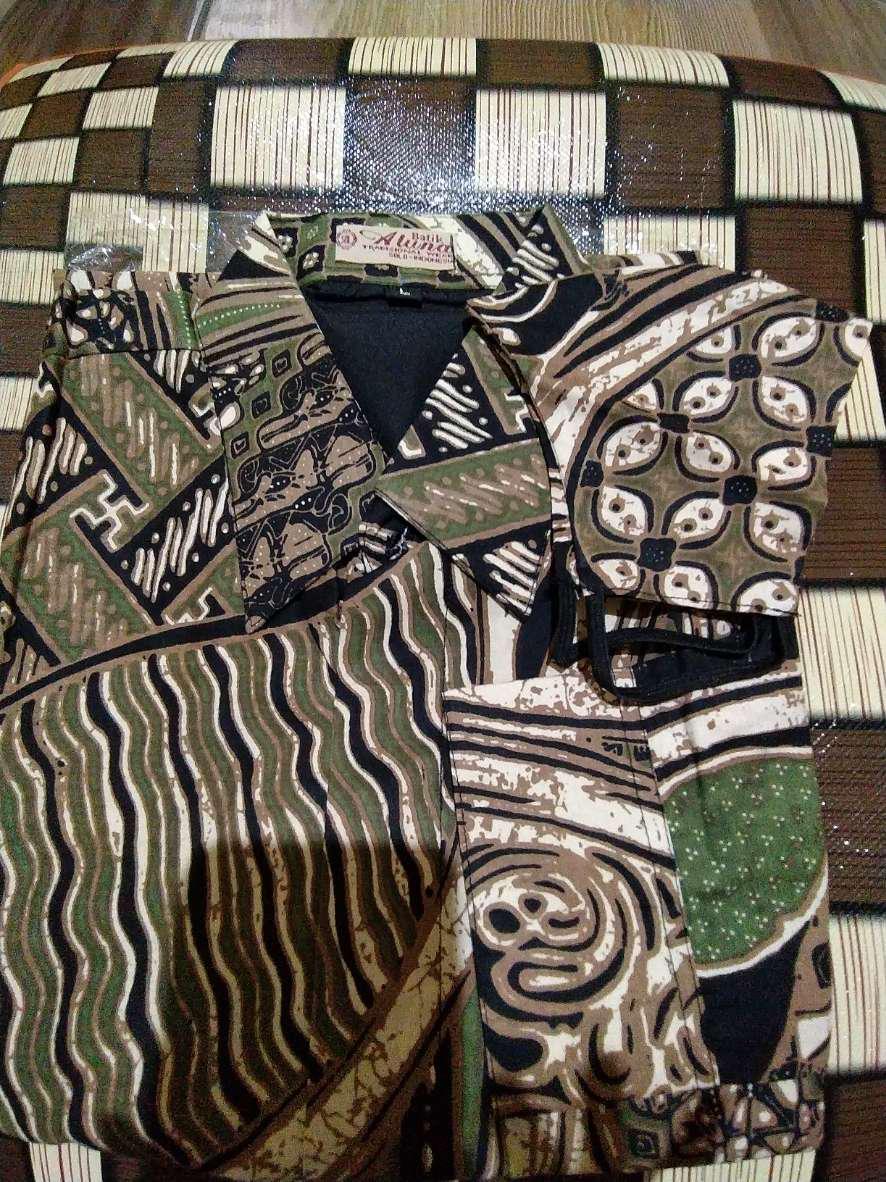 Promo 7 7 Batik Pria Lebaran Terbaru Kombinasi Lengan Panjang Premium Kemeja Batik Tulis Sutra