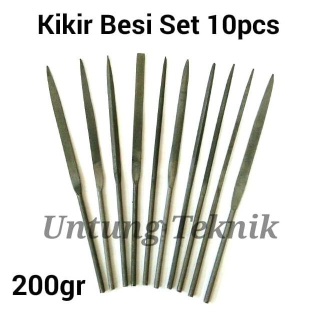 

KIKIR BESI 3MM JARUM SET 10 PCS CARBON STEEL - NEEDLE FILE SET PALING MURAH
