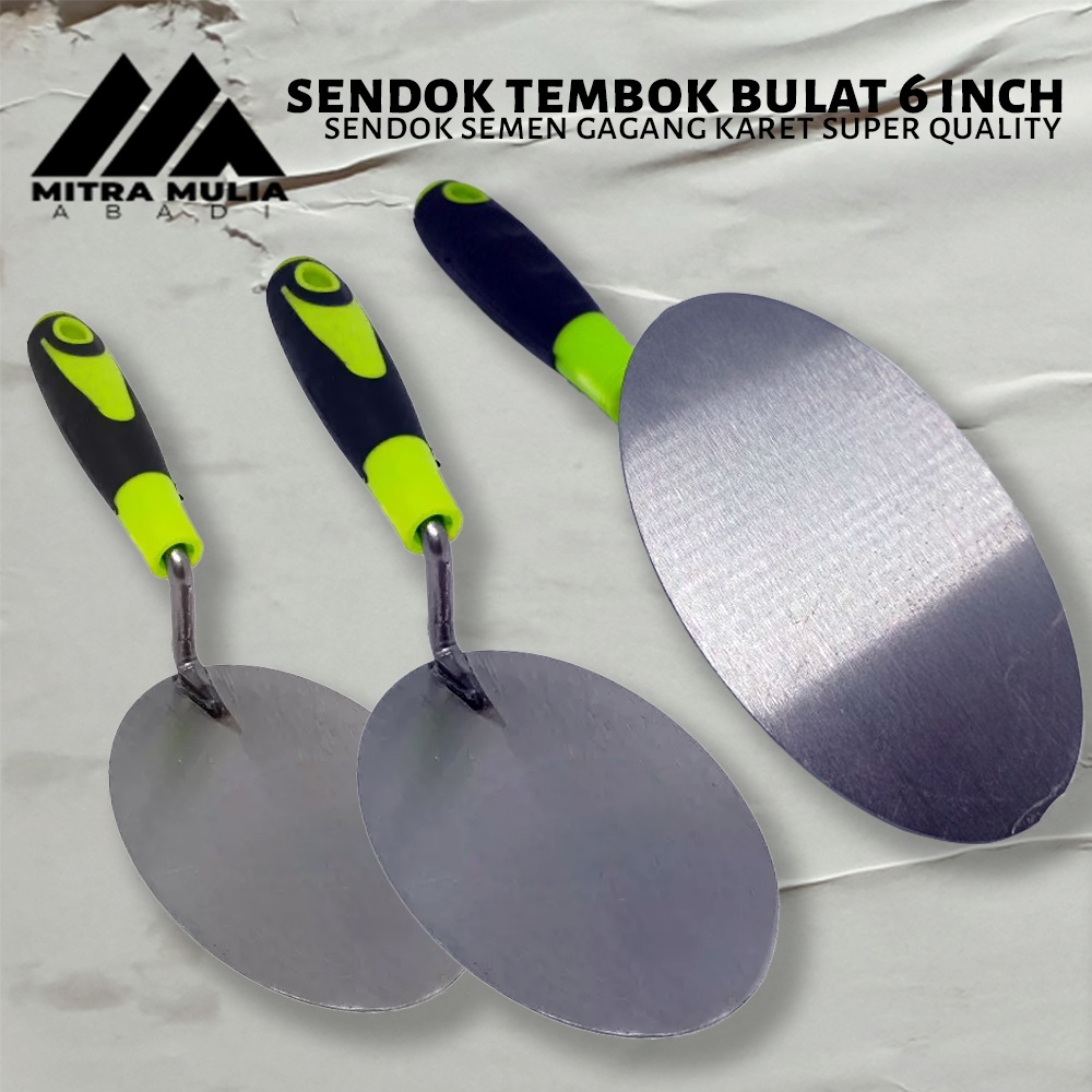 Sendok Tembok Semen Bulat 6&quot; SEKOP SKOP SENDOK SEMEN