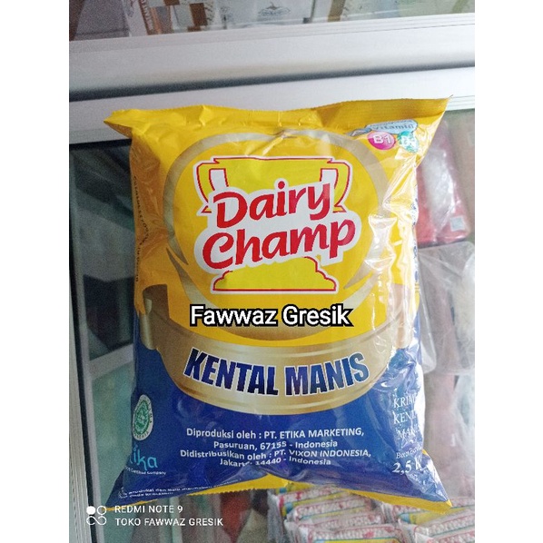 Susu Kental Manis Dairy Champ 2,5kg / Dairy Champ Susu Kental Manis Bag 2.5 Kg