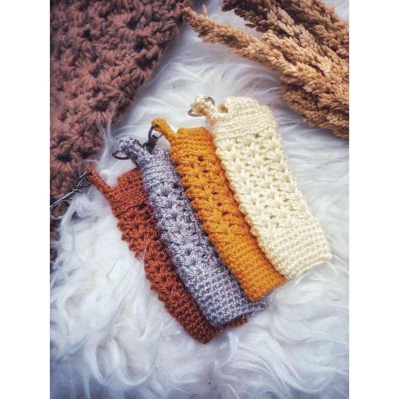 Hand sanitizer holder rajut/Gantungan hand sanitizer/hand sanitizer spray 50 ml