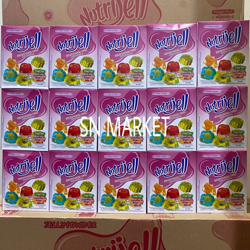

Nutrijell Stroberi / Strawberry 15gr PER BOX (12 PCS)