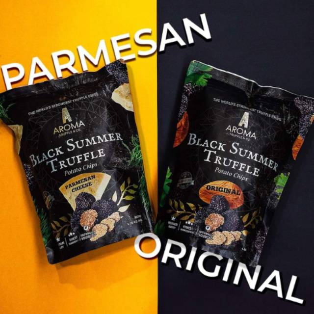 Keripik kentang Aroma Black Summer Truffle Potato Chips