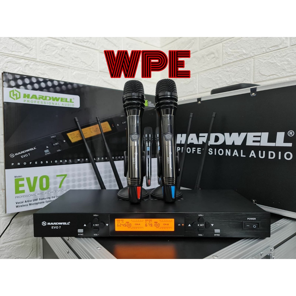 mic wireless hardwell evo 7 hardwell evo7 handheld genggam original