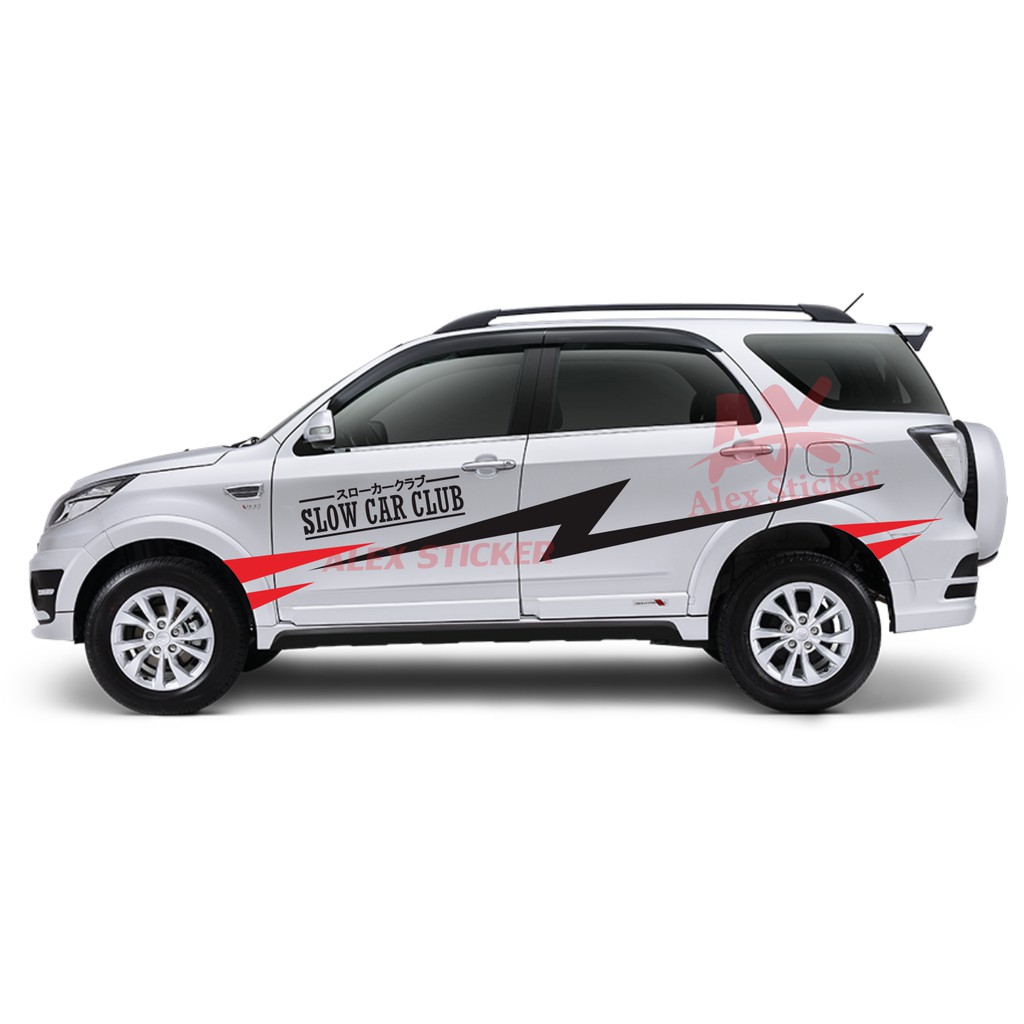 STIKER STICKER MOBIL TOYOTA RUSH EXPANDER CALYA AVANZA XENIA FORTUNER STICKER CUTING TERBARU