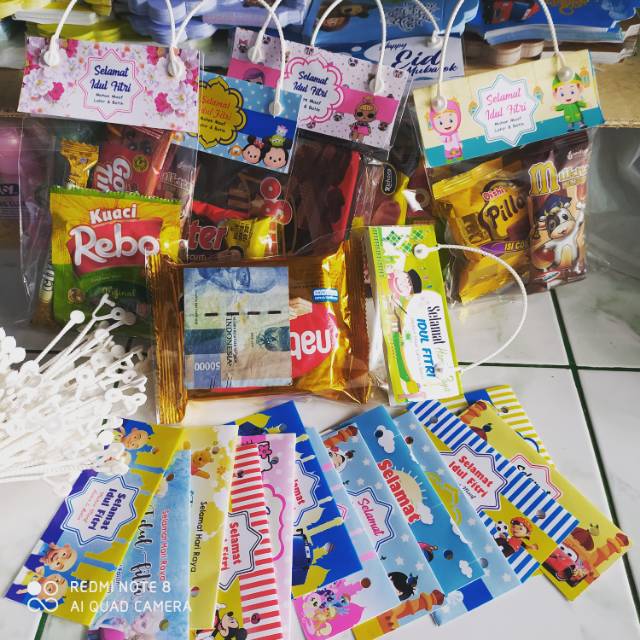 

10 pcs Plastik Angpao snack lebaran 12x20cm Glossy