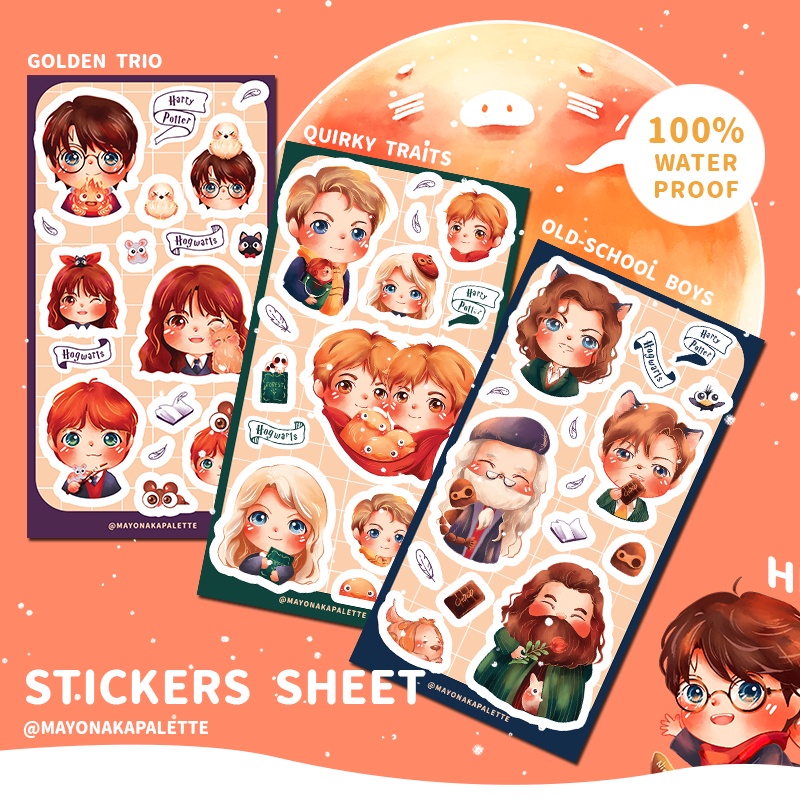 

Hogwarts - Harry Potter x Ghibli Sticker Sheet