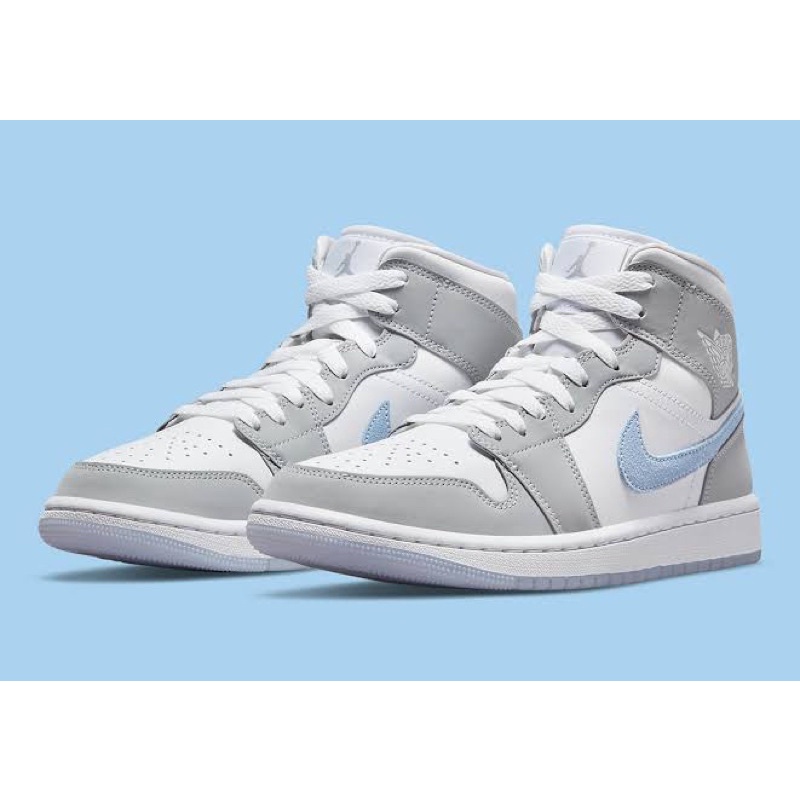 jordan 1 mid grey men