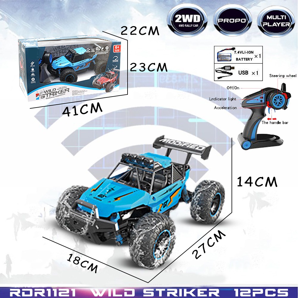RDR1121 RC Propo Wild Striker Monster Mainan Anak Mobil Remote Control RADAR