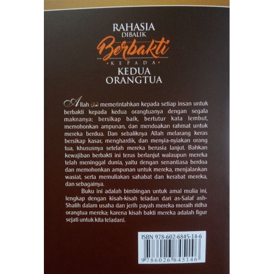 Buku Rahasia Dibalik Berbakti Kepada Orang Tua