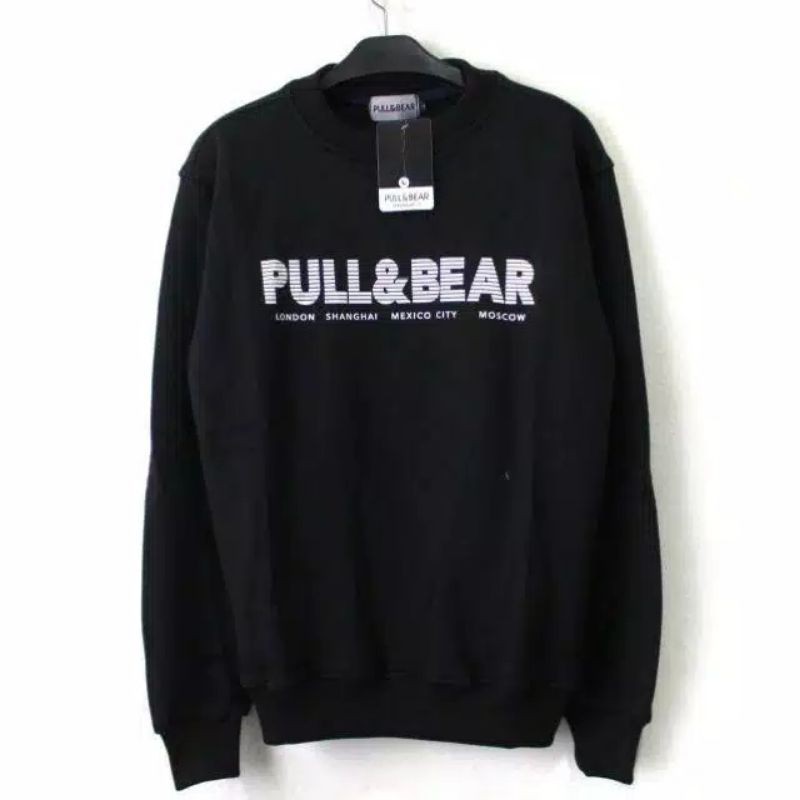 Crewneck Pull&Bear Basic Round Sweatshirt Original Fulltag Complete