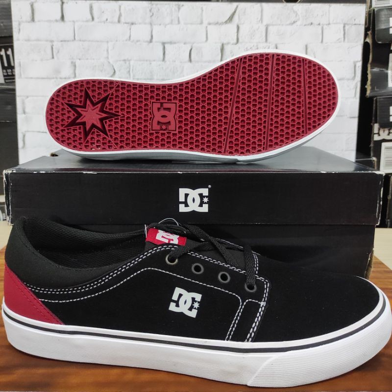Sepatu Pria Original DC TRASE SD Black/Red/Grey (XKRS)