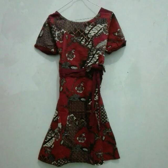 Dress batik pendek