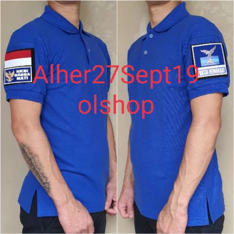 Kaos Demokrat baju Demokrat seragam Demokrat kaos partai Demokrat baju partai Demokrat kaos kerah pa