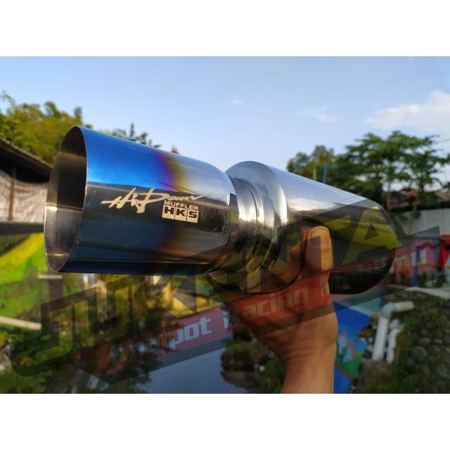 Knalpot HKS Hi-POWER burntip mobil JAZZ,BRIO,VIOS,AGYA,AYLA,CITY,CIVIC,RUSH,YARIS,SWIFT,HRV,CRV,APV