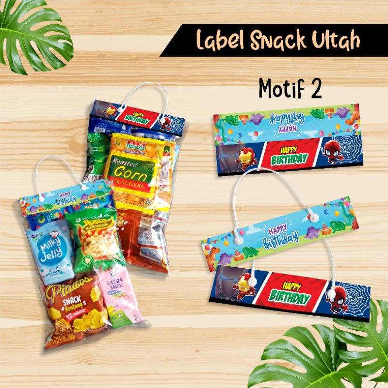 

label snack ultah