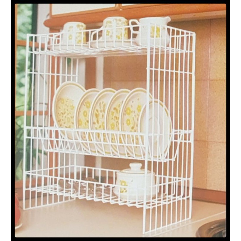 Rak piring susun 3 / rak piring besi