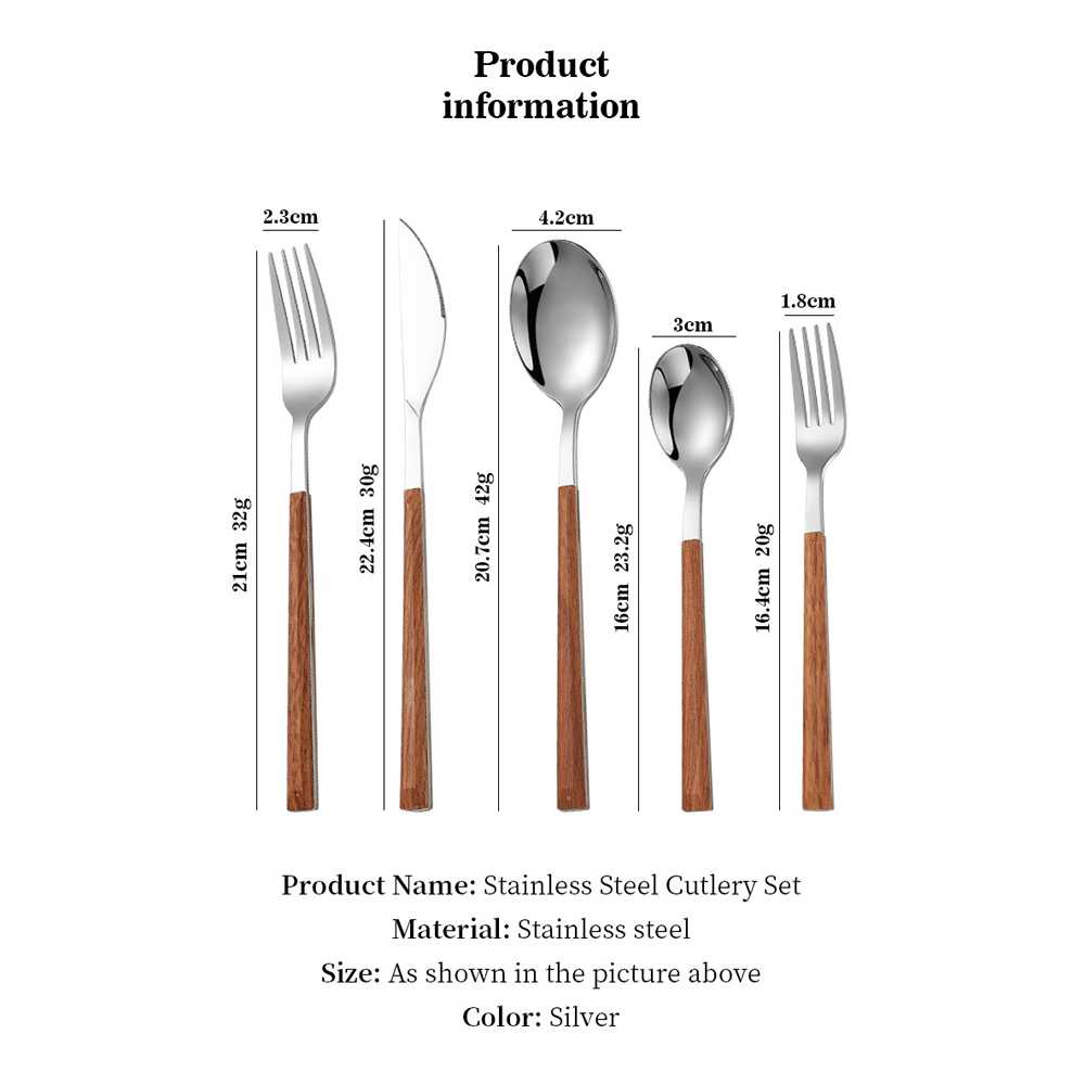 [ORIGINAL] Cutlery Set Alat Perlengkapan Makan Sendok Garpu Pisau Spoon Hotel Travel Murah Terbaru