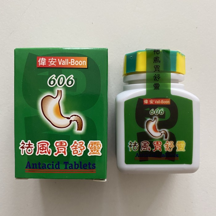 VAL BOON ANTACID TABLET 606 MAAG - HIJAU TUA PRODUK TERBAIK 
