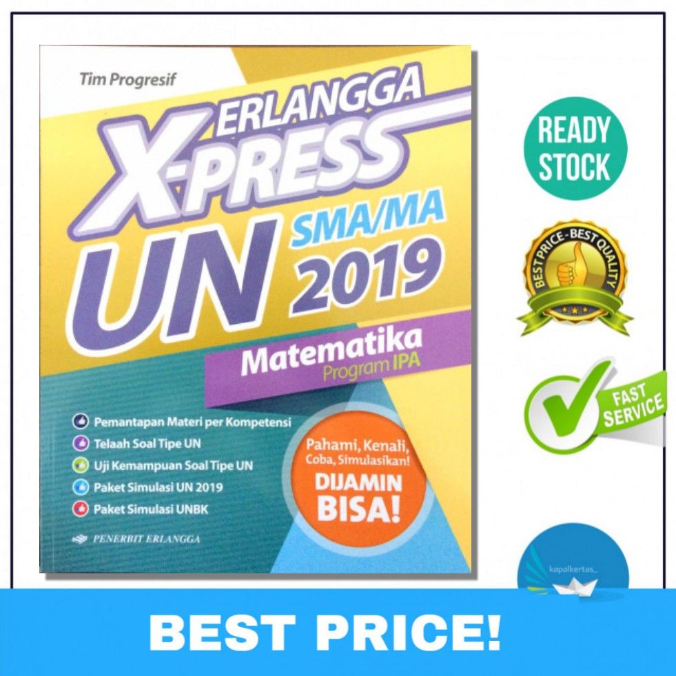 2019 Erlangga Xpress Un Matematika Sma Ipa 2019 Original Shopee Indonesia