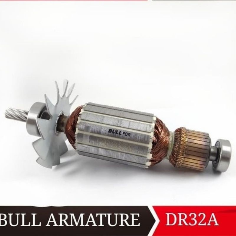 BULL ARMATURE DR32A UNTUK MESIN BOR MAGNET THOSIBA