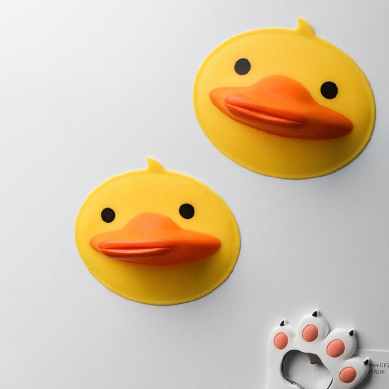 Hot Sale/Silicone Cute Duck Penjepit Anti Panas Melepuh/Klip Panci Panas Terisolasi/Sarung Tangan Oven Microwave Non-slip Suhu Tinggi/Multifungsi Piring Mangkok Gripper Aksesoris Dapur