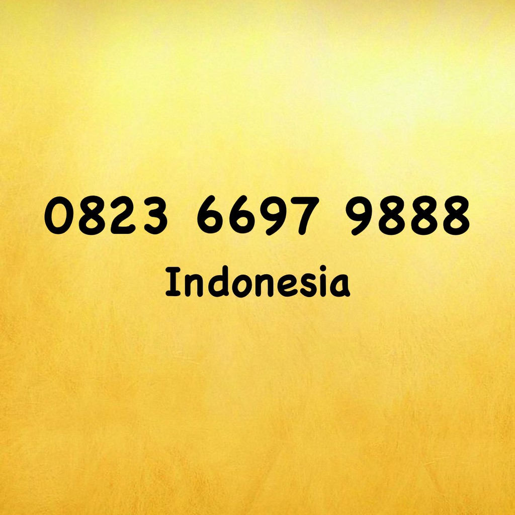 Nomor Cantik Kartu AS Triple A - 888 - 0823 6697 9888